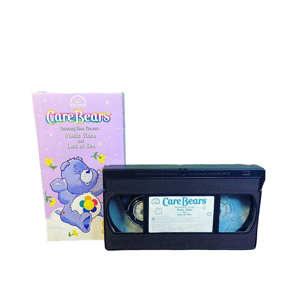 Care Bears Harmony Bear Music Video & Lost At Sea VHS Nelvana Play Along 2003